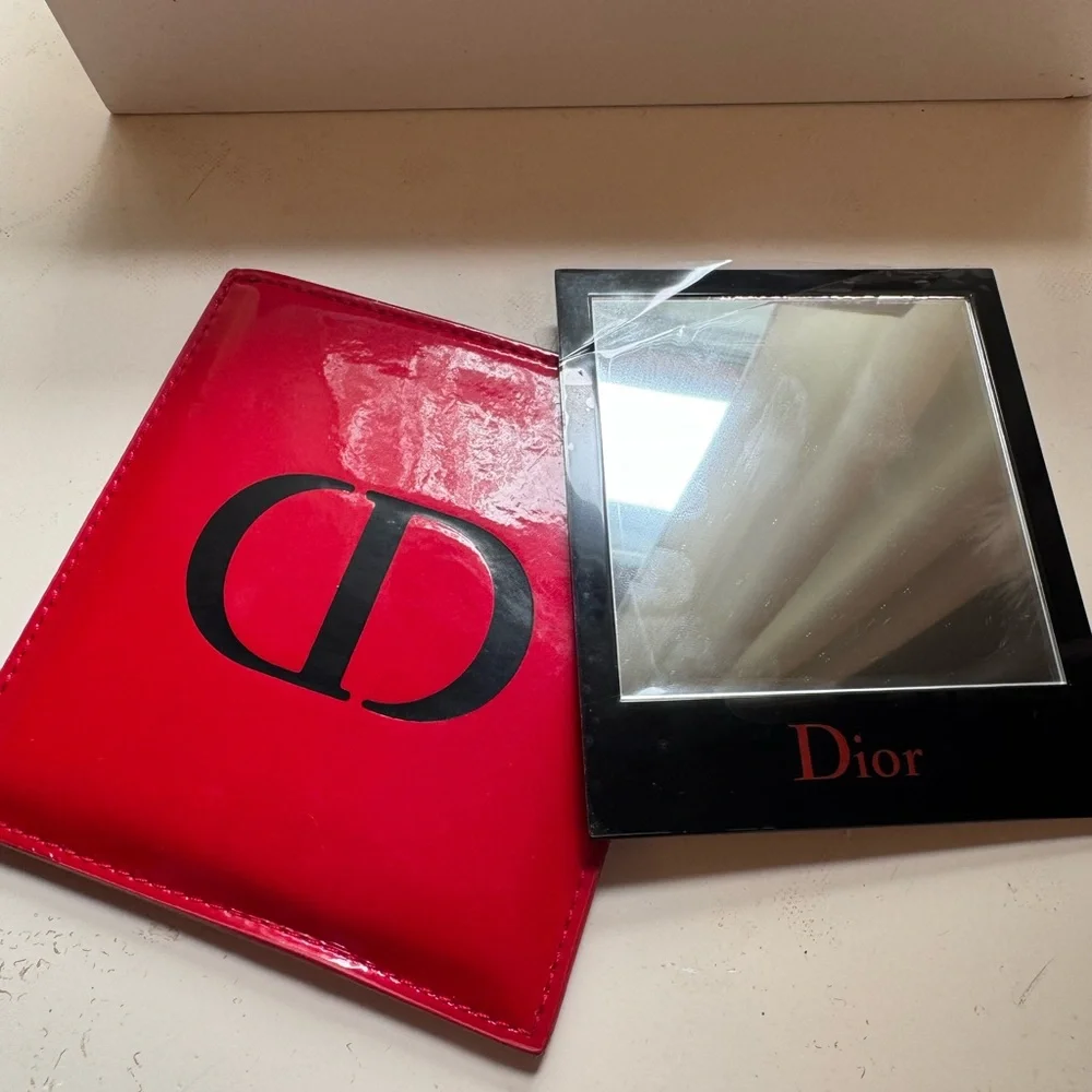 NEW Authentic Dior Red and Black Mirror Set Limited Edition